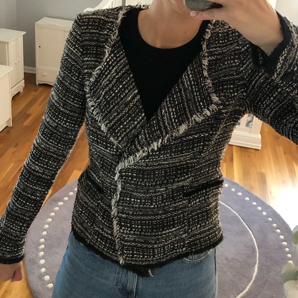 NWT Second Female Sweater Moto Zip Coat, M - Picture 9 of 9